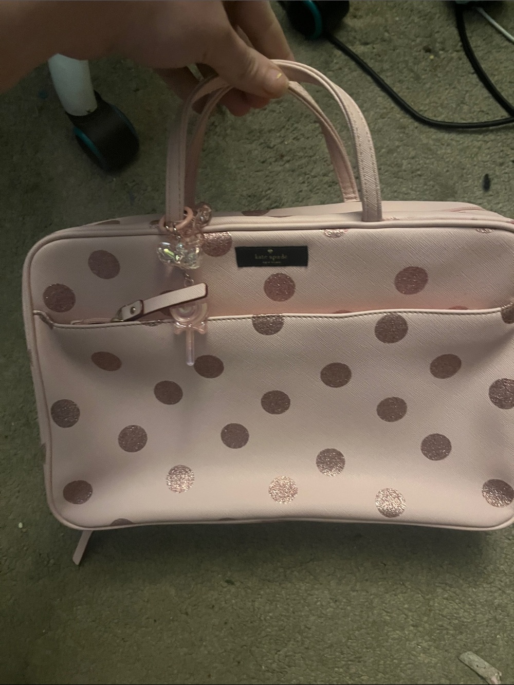 kate spade New York Pink Polka Dot Tote - Picture 6 of 7